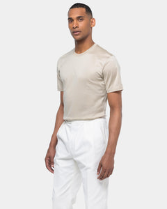 Sand Short Sleeve T-Shirt 100% Egyptian Cotton | Filatori 