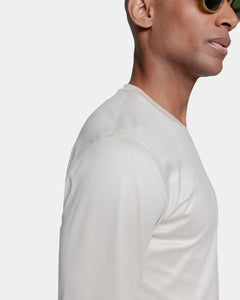 Sand Long Sleeve T-Shirt 100% Ultra-fine Supima Cotton | Filatori 